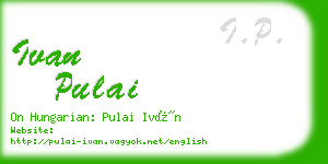 ivan pulai business card